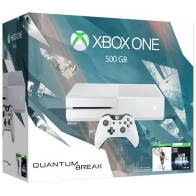 Microsoft Xbox One 500Gb White + Quantum Break (русская версия) + Alan Wake (русская версия)